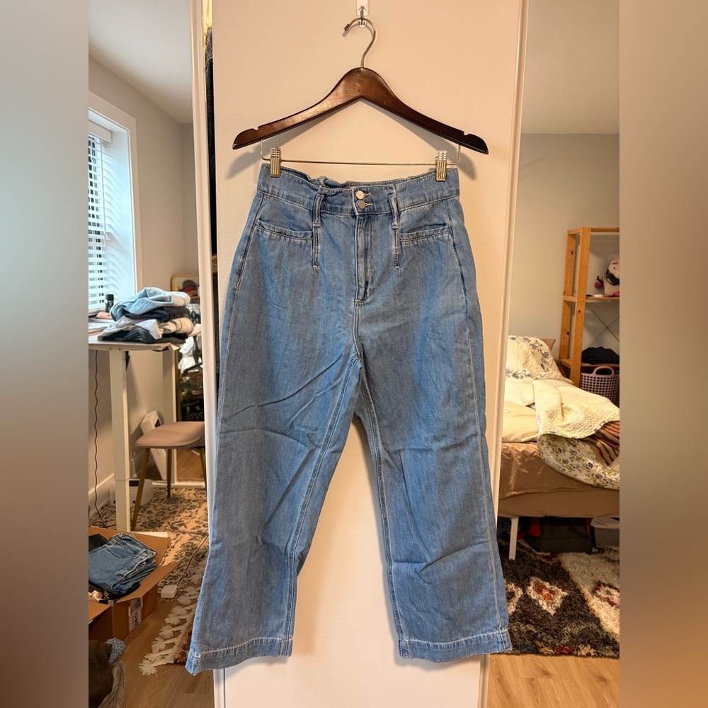 PAIGE Light Blue Straight-Leg Women’s Jeans